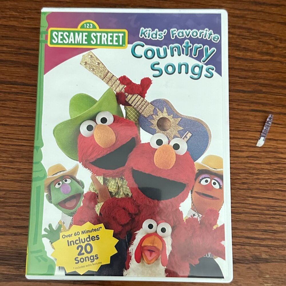 Children's DVD Set Sesame Steet's Children's Country Songs & Elmo Potty Time